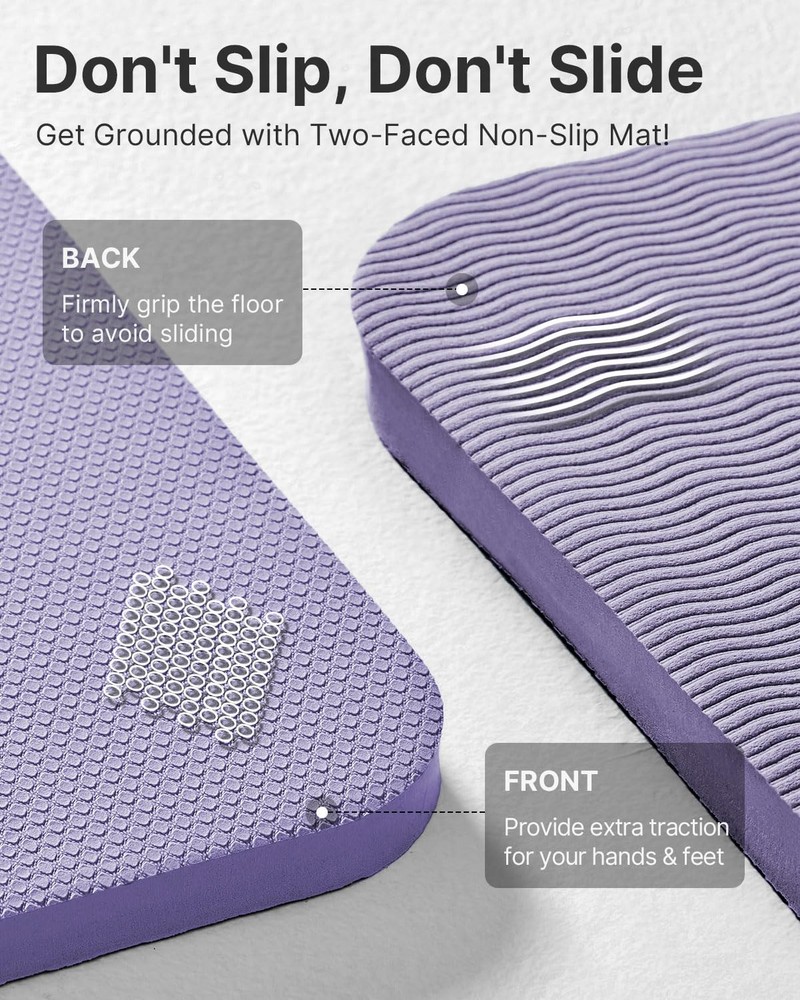 Extra Thick 1/2-Inch Professional TPE Yoga Mat for Non-Slip Exercise