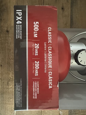 #ad Coleman Classic 500 LM Lumens Classic Lantern Red IPX4 Brand New $30.00