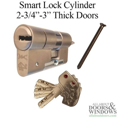 Profile Cylinder for Smart Lock - 2-3/4''-3'' Thick Doors