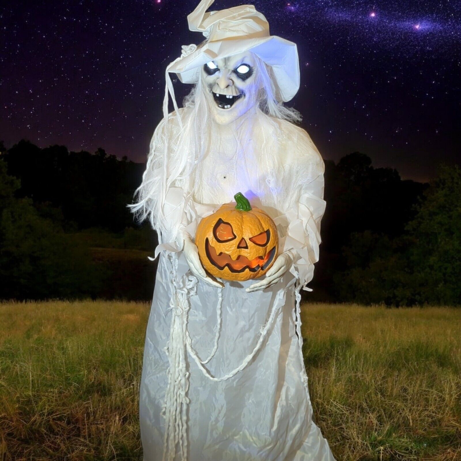 Animated Ghost Witch RARE Tekky Toys Life Size Animatronic Halloween Prop