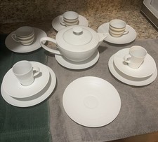 J.L. Coquet Hemisphere Gold Stripe Tea Set  Used without original box