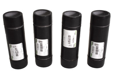 4 Atkore PV1560CN00 PVC Coated Galvanized Rigid Conduit Nipple 1-1/2'' x 6'' Long