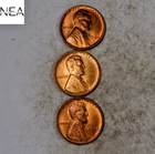 1945+1947-S+1948-D Lincoln Wheat Penny Cent Lot/Set ~ Gem BU Red ~ ZWL51