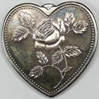 Heart Shaped Roses / "Especially For You" 1 oz silver round/bar Valentine's Gift