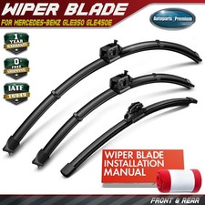 3Pcs 26" & 22" & 13" Windshield Wiper Blades for Mercedes-Benz GLE350 GLE450e