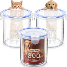 3 Pcs Canned Dog Food Storage Container 27Oz Airtight PP Canister