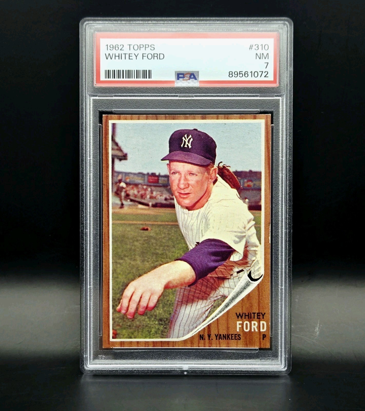 1962 Topps Whitey Ford #310 PSA 7 New York Yankees HOF Vintage Baseball
