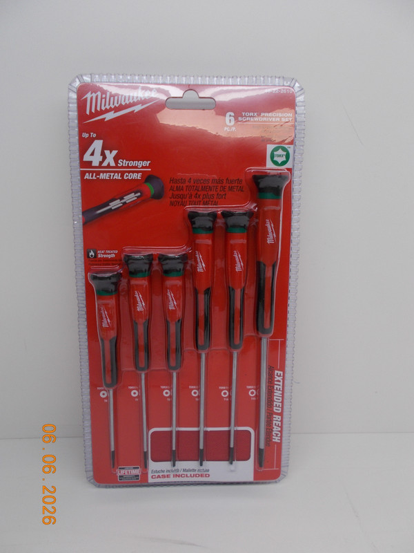 Milwaukee 48-22-2610 6 PC TORX® Precision Screwdriver Set - NEW