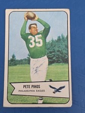 1954 Bowman #9 Pete Pihos Philadelphia Eagles FOOTBALL Card 3L