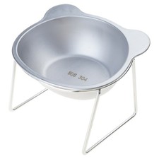 Elevated Cats Bowls Metal Stand Cats Dishes Stainless Steel Cats Bowls