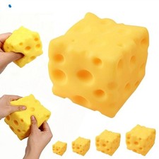 Extra Large Squishy Cheese Block, Stress Relief Squeeze Toy Gifts ,Cyber Deal