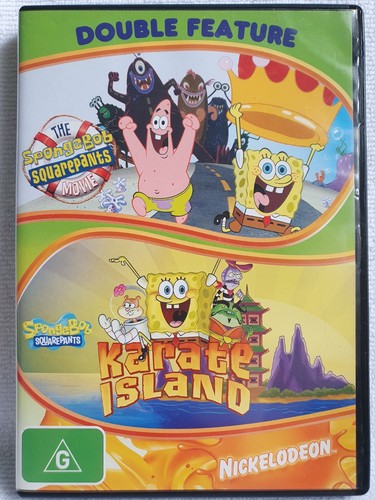 SpongeBob Squarepants Double Feature The Movie + Karate Island DVD Nickelodeon - Picture 1 of 1
