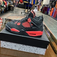 Sneakers Air Jordan 4 'Red Thunder' nere taglia 7 anni