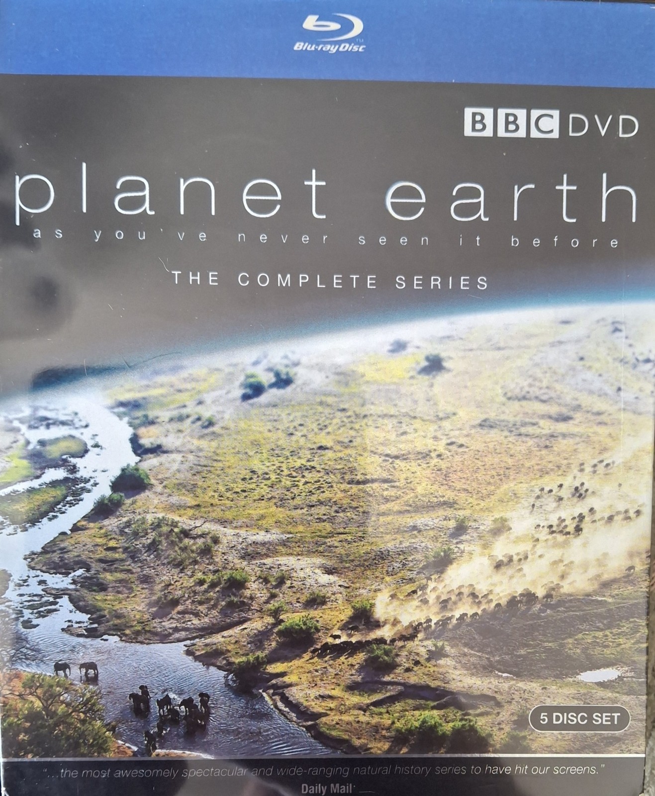 Planet Earth Blu-Ray David Attenborough 5-Disc Set Digipack Brand New Sealed