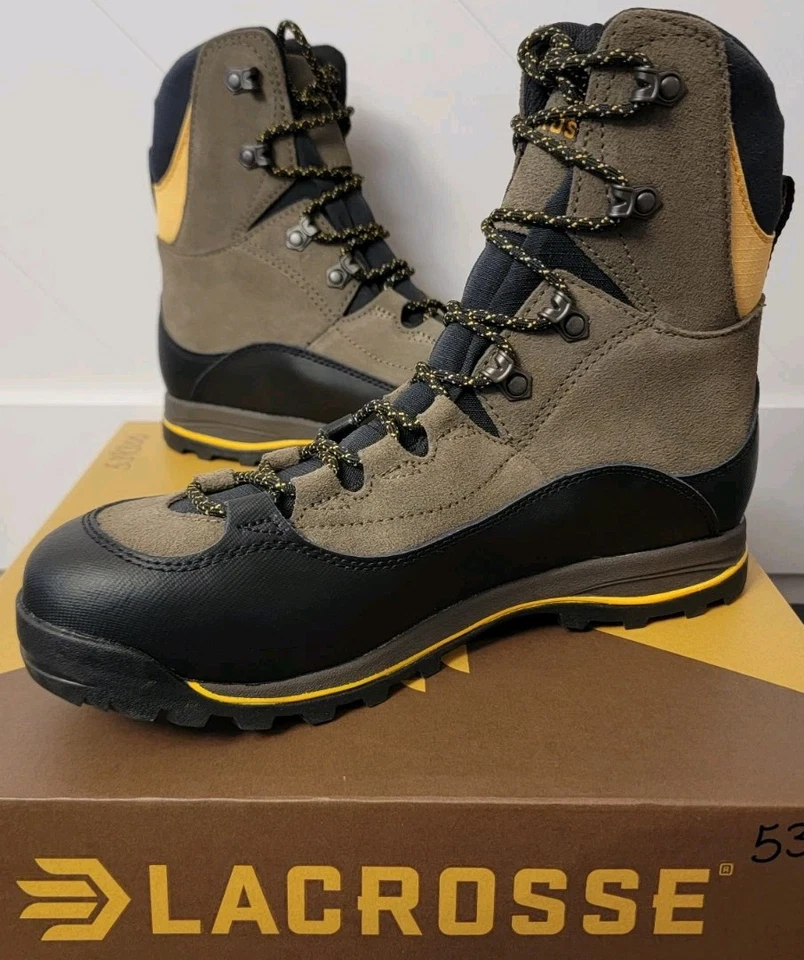 Lacrosse Mens Ursa ES Brown/Gold GTX Waterproof 8" Hunting/Hiking Boots, sz 10.5 - Image 4 of 4