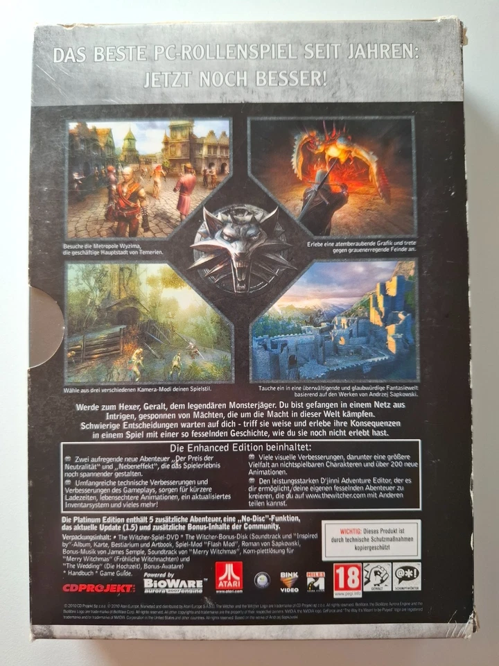 he Witcher – Enhanced Platinum Edition (PC, 2010) – Zustand: Gut - Bild 2 von 4