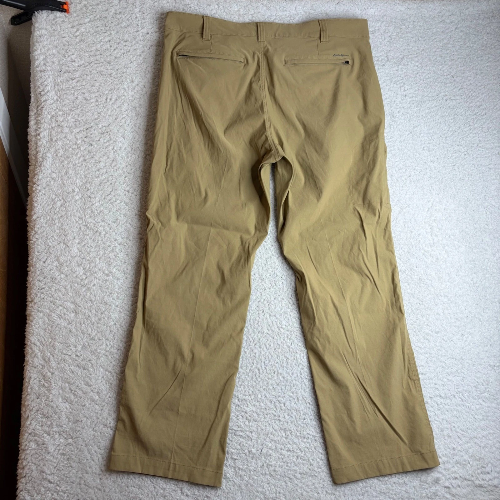 Eddie Bauer Travex Men 36x30 (38x29) Tan Straight Leg Hiking Travel Pant Outdoor