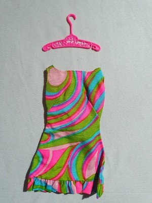 Kleid Barbie Swirly Cue #1822 60er Vintage Zubehör Mode Kleidung Fashion Fun 