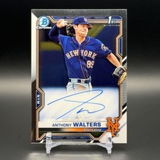 Anthony Walters 2021 Bowman Chrome Prospect Autographs #CPA-AW