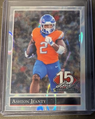 Ashton Jeanty 2025 Leaf National 15th Anniversary Silver Card #5/15