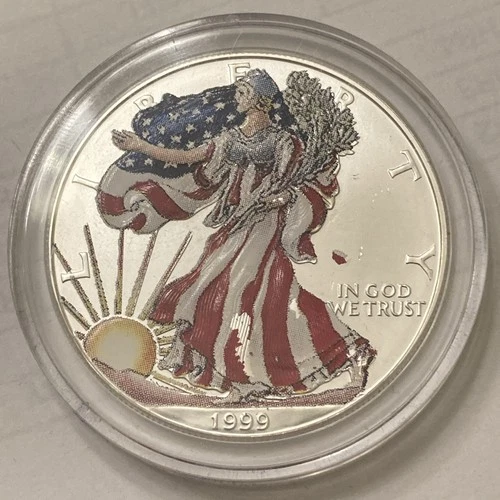 New Listing1999 1 oz Silver American Eagle (Brilliant Uncirculated) BU .99 Fine Eye Appeal