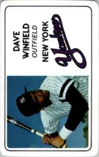 1981 PERMA-GRAPHIC CREDIT CARD - #21 DAVE WINFIELD - NEW YORK YANKEES