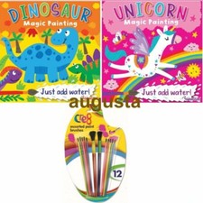Children's Magic Painting Colouring Book Books Create water Art Unicorn Dinosaur