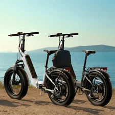 20"x 4" Fat Tire Electric Bike for Adults Folding Ebike Max Range 60Miles &25MPH