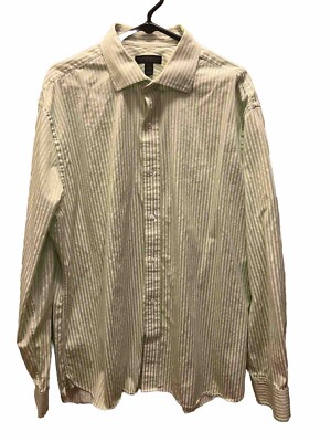 Express Design Studio Men s Longsleeve Button Down Stripes Size XXL