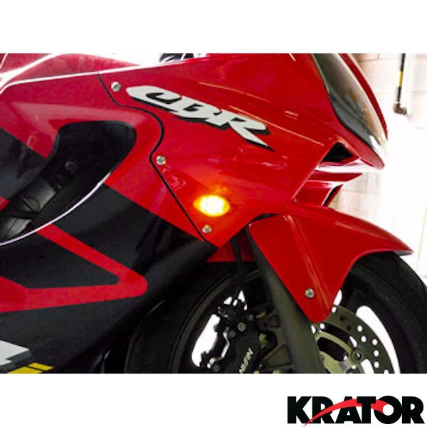 Luz LED de montaje empotrado Smoke Kawasaki ZX 6R 636 Ninja 2003 2004 2006 Foto 3 de 3