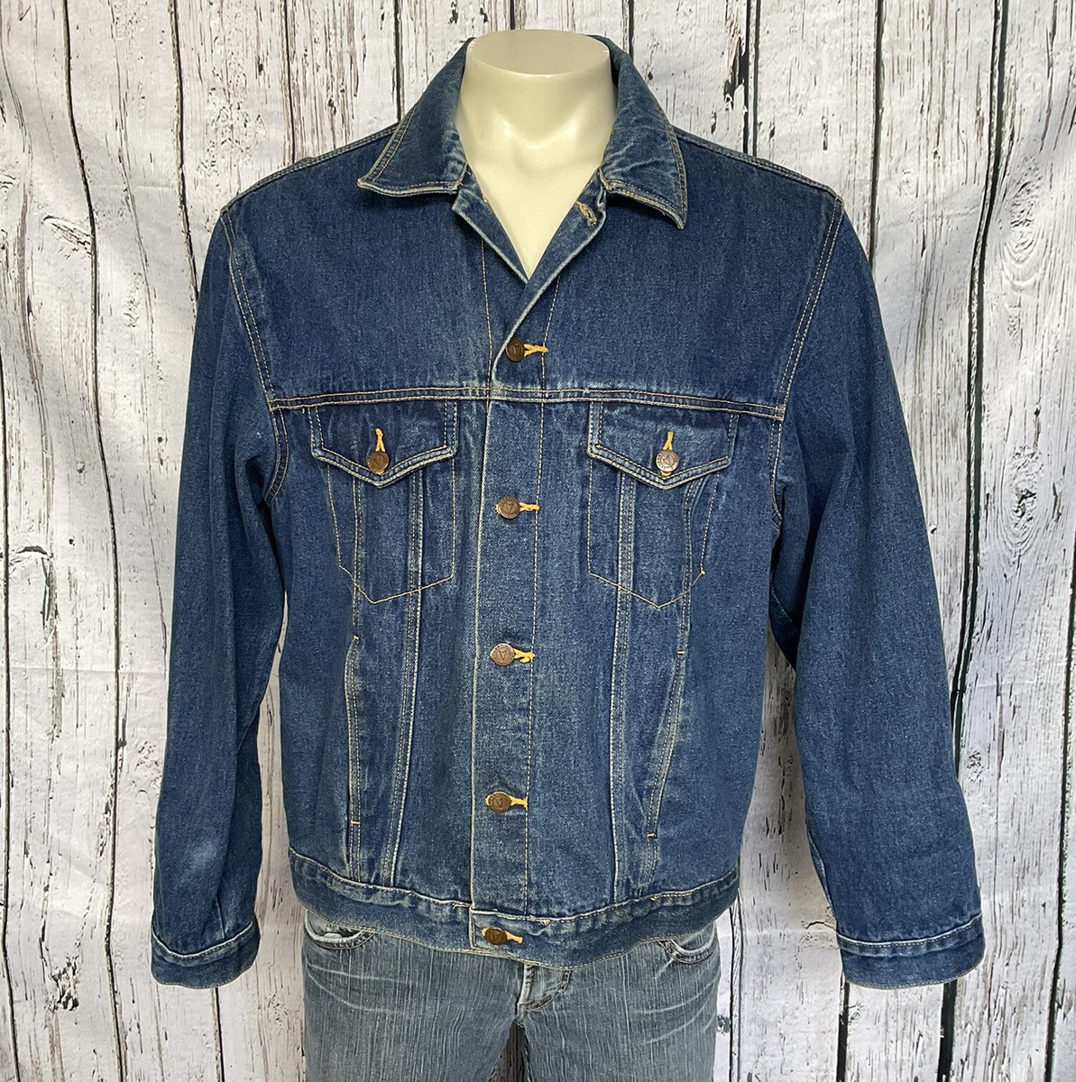 Genuine Vintage Generation One Mens XL Heavy Denim Trucker Genuine Vintage Generation One Mens XL Heavy Denim Trucker