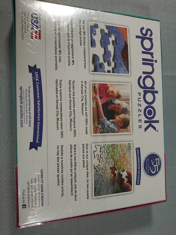 Springbok Puzzle Sweet Tooth Classic Candy 500 Piece  18"  23.5"  New Sealed - Image 3 of 4