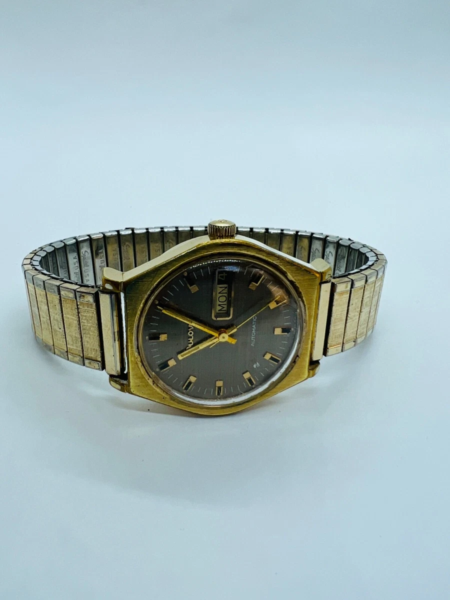 Bulova automatic gold cheap