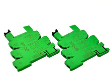 Phoenix Contact PLC-BSC-24DC/21 Relay Base 2966016 w/ 2961105 Relay LOT OF 2