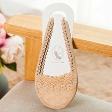 5 Pairs Lace Low Cut Liner Slingback Socks Invisible No Show Boat Ballet