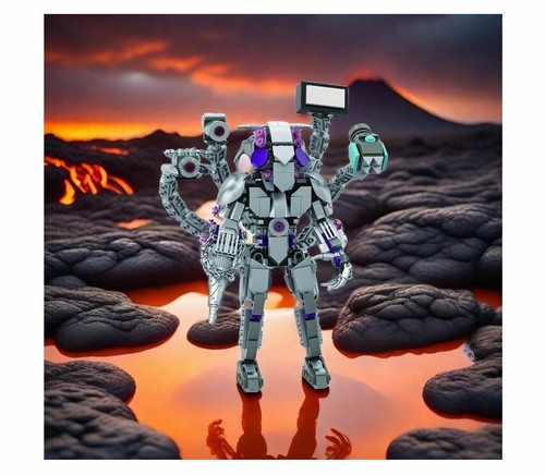 Skibidi Toilet Anti-Titan Building Blocks Toys Robot 467 Pieces - Picture 5 of 5