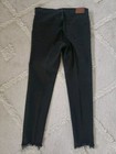 Madewell Size 31 Black 9" High Rise Skinny Stretch Denim Jeans Pants Button Fly — photo 9
