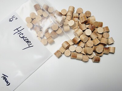 Hickory Tapered Wood Plugs, 1/4, 3/8, 1/2, 3/4'' diameters
