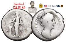 Ancient Roman Empire Coin Silver Faustina 1 138 141 AD Wife ANTONINUS PIUS#32268