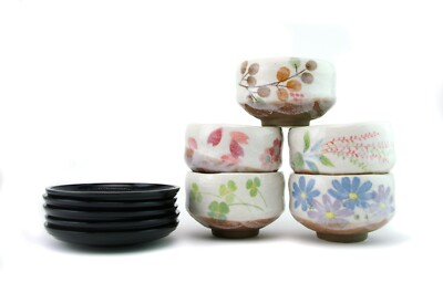 Kleines japanisches Matcha Teeservice - Schüssel, Löffel, Schneebesen & Ständer | 5 zur Auswahl