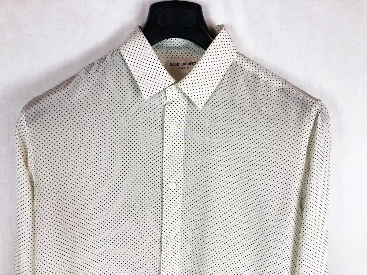 Saint laurent dot shirt cheap