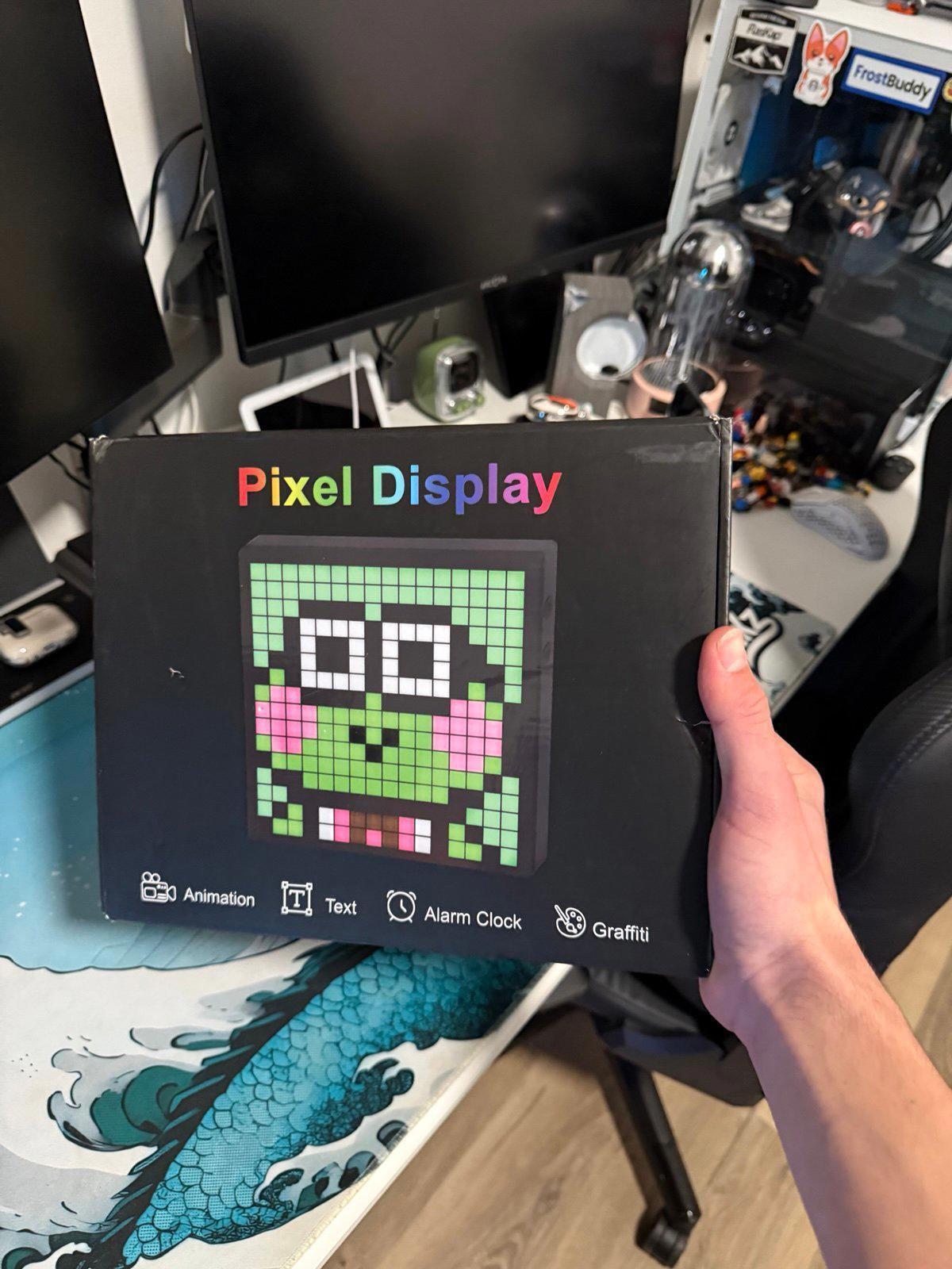 Pixoo-64 WiFi Digital Picture Frame with App Control 64x64 LED Pixel Display Cloud Sync