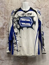 Shift Rise Against Performance Racewear Motocross Racing Blue Skulls Small W2