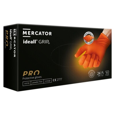Mercator Nitril Handschuhe orange schwarz grün blau Grip strapazierfähig stark Mechaniker