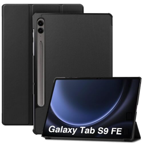 Pour tablette Samsung Galaxy Tab S9/ S9 FE 5G étui folio support cuir housse intelligente - Photo 1 sur 27