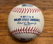 Thairo Estrada Giants Game Used RBI DOUBLE Baseball 5/7/2022 v Cardinals Hit #81