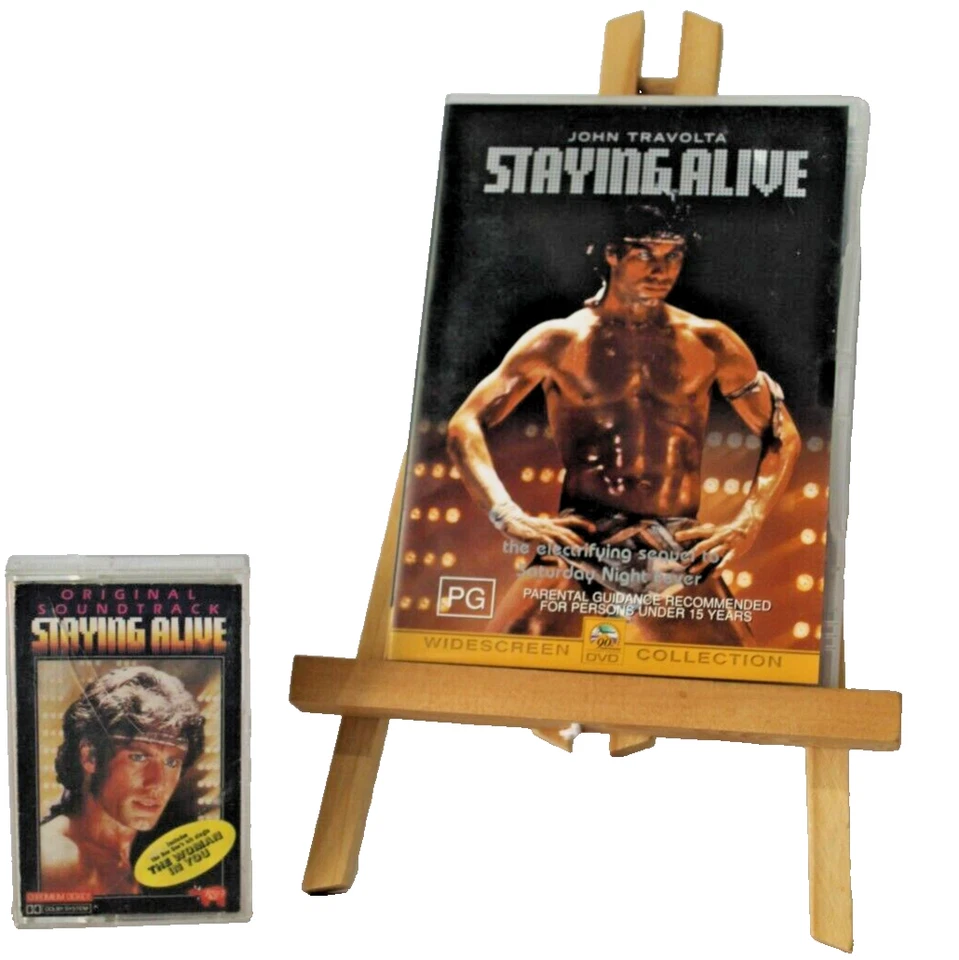 Saturday Night Fever (NEW) Staying Alive DVD Movie Soundtrack Cassette 1983 RARE - Image 2 of 4