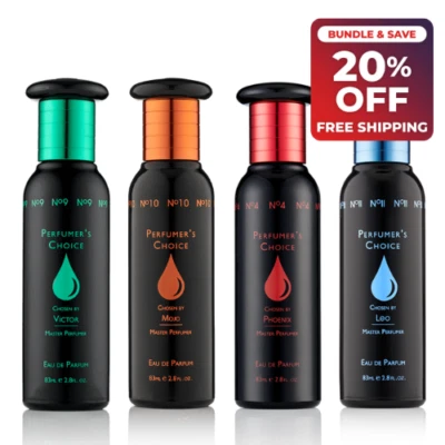 MILTON LLOYD Perfumer's Choice For Him Men 83ml Spray 2 Pack Bundle | Victor Mojo Leo Phoenix
