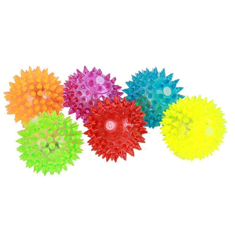 1Pcs LightUp Spinny Balls Dog Cat Catch Ball LED Flashing Sensory