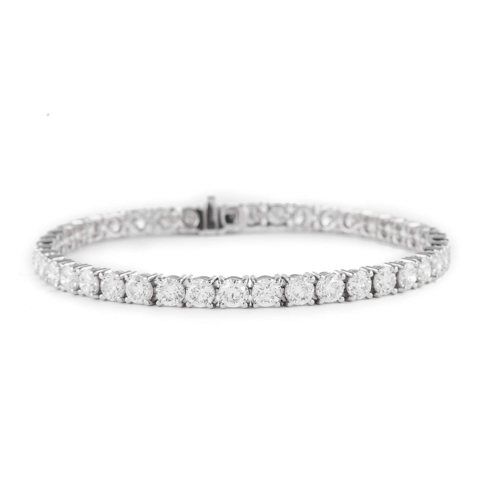 Alexander Beverly Hills 10.19ct Diamond Tennis Bracelet 18k White Gold